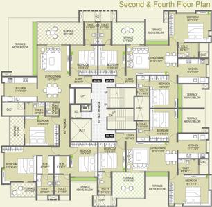 Project Image of 1700.0 - 2650.0 Sq.ft 3 BHK Apartment for buy in Rachana Yashprabha