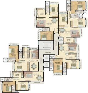 Project Image of 721.0 - 1081.0 Sq.ft 2 BHK Apartment for buy in Vijay Khetan Krishna Residences 