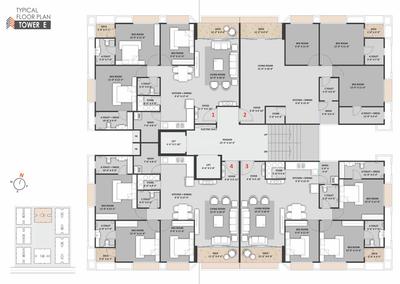 Project Image of 756.16 - 1104.38 Sq.ft 2 BHK Apartment for buy in Salasar Sun Sarvam