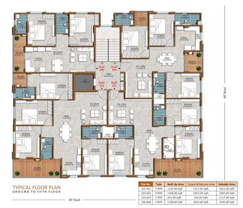 Project Image of 1117.0 - 2045.0 Sq.ft 2 BHK Apartment for buy in Heaven Terraces