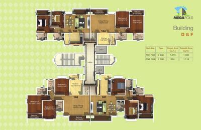 Project Image of 894.0 - 1215.0 Sq.ft 2 BHK Apartment for buy in Pegasus Megapolis Mystic F