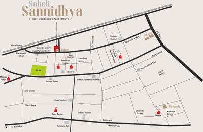 Project Image of 1042.81 - 1190.38 Sq.ft 3 BHK Apartment for buy in Saheli Sannidhya