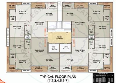 Project Image of 648.96 - 666.07 Sq.ft 2 BHK Apartment for buy in Mahavir Darshan A