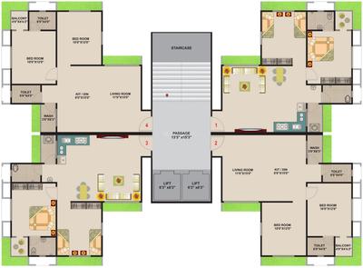 Project Image of 638.0 - 1283.0 Sq.ft 2 BHK Apartment for buy in Dobaria Suvarn Palace