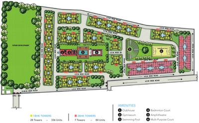 Project Image of 418.0 - 666.0 Sq.ft 1 BHK Apartment for buy in Expat Vida Phase 2