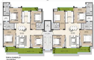 Project Image of 0.0 - 1560.77 Sq.ft 4 BHK Apartment for buy in Adore Presidential World