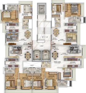 Project Image of 689.0 - 864.02 Sq.ft 2 BHK Apartment for buy in Kamla Om Hansa CHSL