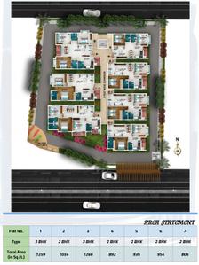 Project Image of 806.0 - 1266.0 Sq.ft 2 BHK Apartment for buy in Triguna Palm Grove