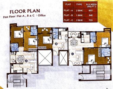Project Image of 461.0 - 1081.0 Sq.ft 1 BHK Apartment for buy in CC Enclave