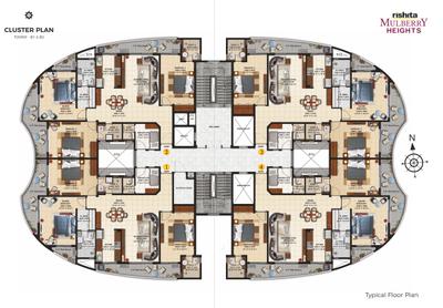 Project Image of 803.0 - 1473.0 Sq.ft 2 BHK Apartment for buy in Rishita Mulberry Heights