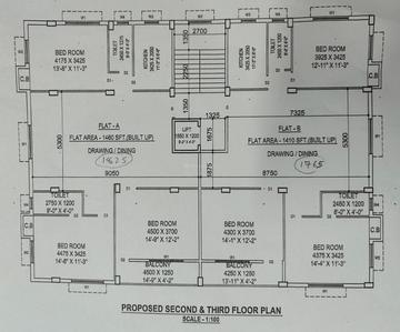 Tranquil Prakrti Prakrti Cluster Plan from 2nd to 3rd Floor 1