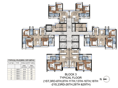 Project Image of 478.0 - 1578.0 Sq.ft 2 BHK Apartment for buy in Mextech Miraya Divine
