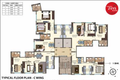 Project Image of 418.0 - 959.0 Sq.ft 1 BHK Apartment for buy in Kanakia Zen World