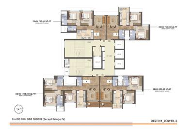 Project Image of 750.0 - 1098.0 Sq.ft 2 BHK Apartment for buy in Asmi Legacy