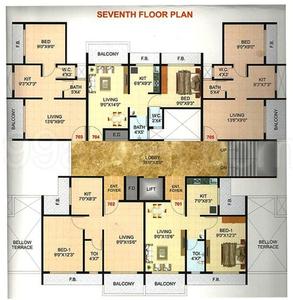 Project Image of 630.0 - 955.0 Sq.ft 1 BHK Apartment for buy in Pramukh Residency