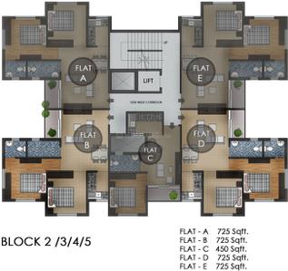Project Image of 450.0 - 850.0 Sq.ft 1 BHK Apartment for buy in Aladin Moonlit City