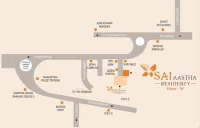 Project Image of 0.0 - 1081.13 Sq.ft 3 BHK Apartment for buy in Shree Sai Aastha Residency Tower B
