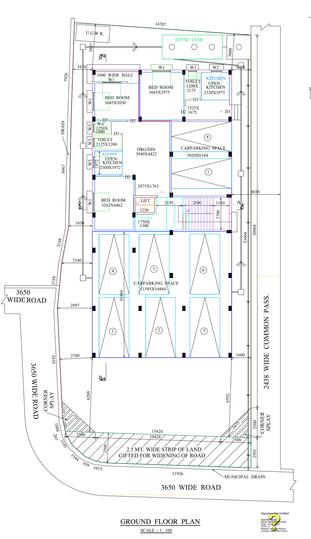 Basundhora Sri Satya Sai Apartment Sri Satya Sai Apartment Cluster Plan for ground Floor 1