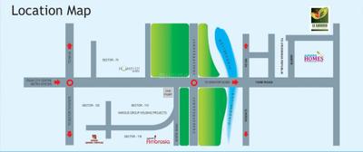 Project Image of 534.64 - 824.19 Sq.ft 2 BHK Apartment for buy in Ajnara Le Garden Tower A B And C