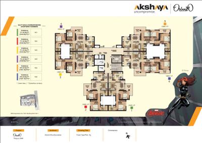 Project Image of 711.45 - 875.53 Sq.ft 2 BHK Apartment for buy in Akshaya Orlando