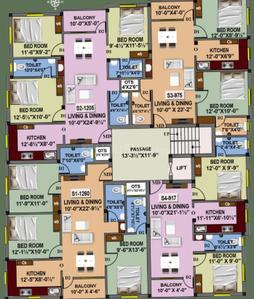 Project Image of 917.0 - 1260.0 Sq.ft 2 BHK Builder Floor for buy in HM Royal Homes Phase 2