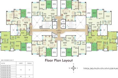 Project Image of 1075.0 - 1400.0 Sq.ft 2 BHK Apartment for buy in Mont Vert One