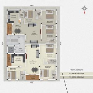 Project Image of 831.0 - 1316.0 Sq.ft 2 BHK Apartment for buy in Green Sai Krishna Flats