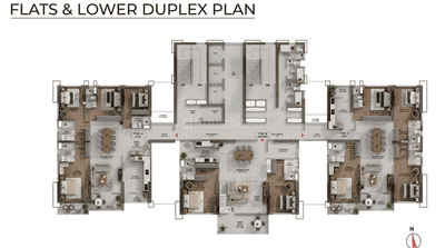 Project Image of 3350.0 - 4965.0 Sq.ft 4 BHK Apartment for buy in Srijan Palladina