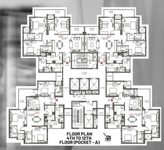 Project Image of 1206.0 - 1324.0 Sq.ft 3.5 BHK Apartment for buy in Alpha Corp Sky1