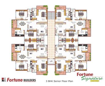 Project Image of 1133.0 - 1569.0 Sq.ft 2 BHK Apartment for buy in Fortune Signature