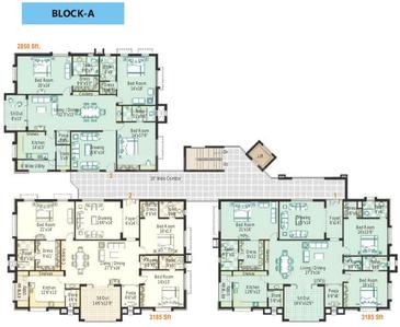 Project Image of 2755.0 - 3185.0 Sq.ft 3 BHK Apartment for buy in Sri Aditya Hill Top