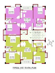 Project Image of 1246.0 - 1266.0 Sq.ft 3 BHK Apartment for buy in Vasudeva Royale