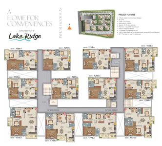 Project Image of 1205.02 - 1775.08 Sq.ft 2 BHK Apartment for buy in Aryamitra Lake Ridge