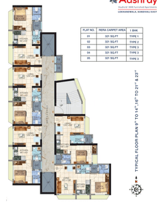 Project Image of 170.07 - 321.0 Sq.ft 1 RK Apartment for buy in Sethia Aashray