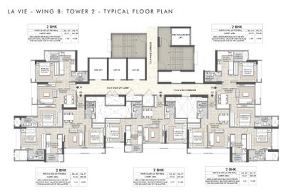 Project Image of 565.32 - 744.0 Sq.ft 2 BHK Apartment for buy in Rustomjee La Vie Wing B