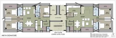 Project Image of 1335.0 - 2075.0 Sq.ft 3 BHK Apartment for buy in Aikya Signature