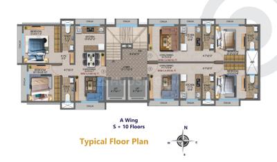 Project Image of 200.42 - 600.52 Sq.ft 1 RK Apartment for buy in Vastu Preesha Paradise