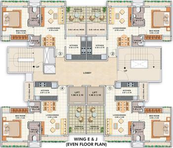 Project Image of 1000 Sq.ft 2 BHK Apartment / Flat for sale in Wagholi for Rs. 7000000