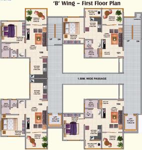 Project Image of 358.0 - 632.0 Sq.ft 1 BHK Apartment for buy in Saakshi Parvatara Phase 1