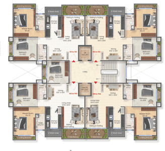 Project Image of 678.88 - 785.98 Sq.ft 2 BHK Apartment for buy in Sahasmahalaxmi Priya Elite