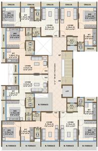 Project Image of 198.06 - 296.87 Sq.ft 1 RK Apartment for buy in RK Vaishnavi Residency