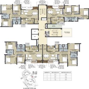 Project Image of 1230 Sq.ft 3 BHK Apartment / Flat for sale in New Town for Rs. 13800000