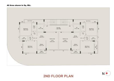 Project Image of 0.0 - 612.25 Sq.ft 2 BHK Apartment for buy in Flora Icon