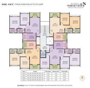 Project Image of 614.0 - 802.13 Sq.ft 2 BHK Apartment for buy in Surbhi Samruddhi
