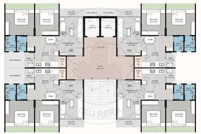 Project Image of 603.21 - 859.93 Sq.ft 2 BHK Apartment for buy in R J Radhe Elysium