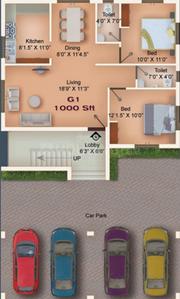 Project Image of 570.0 - 1042.0 Sq.ft 1 BHK Apartment for buy in Blessed Exodus