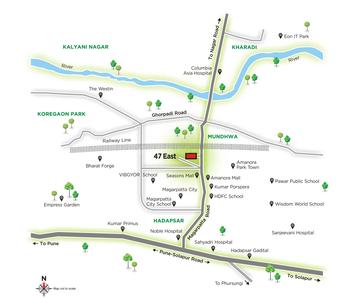 Project Image of 0.0 - 425.17 Sq.ft 1 BHK Apartment for buy in Kumar 47 East C Mhada