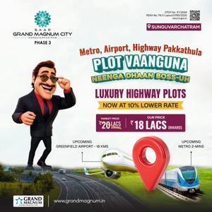 Project Image of 598.0 - 3509.0 Sq.ft Residential Plot Plot for buy in Saar Grand Magnum City Phase 3
