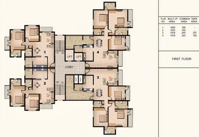 Project Image of 1224.0 - 1998.0 Sq.ft 2 BHK Apartment for buy in Jain Swadesh