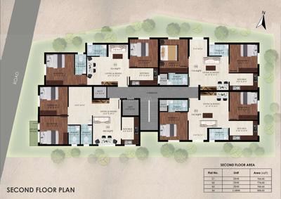 Project Image of 760.0 - 889.0 Sq.ft 2 BHK Apartment for buy in SCC Homes Ram Flat
